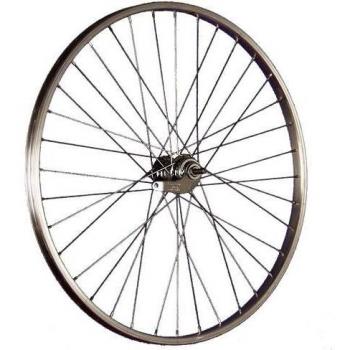 Rueda trasera de bicicleta de 26 pulgadas con freno contrapedal y diseño holandés en color plateado