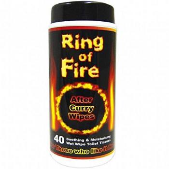 ANILLO de fuego después de Curry toallitas para el culete