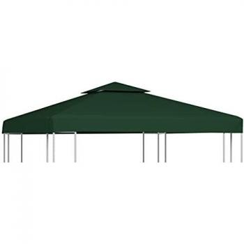 vidaXL Gazebo Cover Canopy Replacement 310 g/m² Green 3 x 3 m