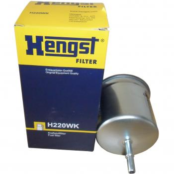 Filtro de combustible HENGST FILTER H220WK, compatible con diversos vehículos, diseñado para garantizar un flujo óptimo de combustible y proteger el sistema de inyección