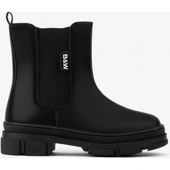 Botas de niña estilo militar en negro con elástico en los laterales CONGUITOS MI5 59102-20