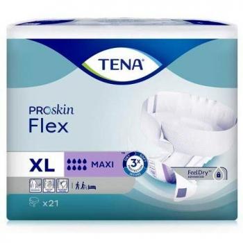 TENA Flex Maxi XL - Pannolones Absorbentes a Cintura para Incontinencia - 21 Unidades