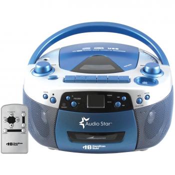 Hamilton Buhl HEC5050ULTRA Educational Boombox Home CD Player Recorder Blue