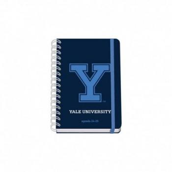 Agenda Escolar Dohe Yale Navy A5 - Espiral Wire-o - Semana Vista - Papel 80g/m2 - Cubierta de Cartón Plastificado - Cierre con Goma Elástica - Color Azul Marino