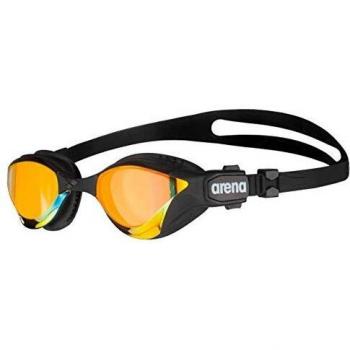 Arena Cobra Tri Swipe Mirror Swimming Goggles - Yellow Copper/Black