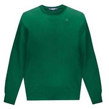 K-WAY Men's Crew Neck Sweater in Petrol Green - Size XL