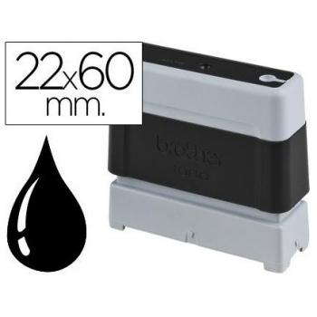 Brother PR-2260B6P - Sello, color negro, 22 x 60 mm, paquete de 6