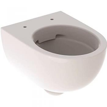 Inodoro suspendido Geberit Renova Compact, sin borde, 49 cm, color blanco