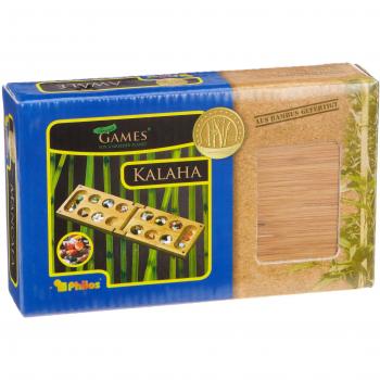 Philos Travel Folding Kalaha Game Set, Bamboo