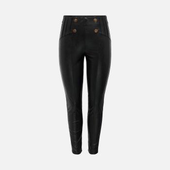 ONLY Women's Black Faux Leather Skinny Leggings
