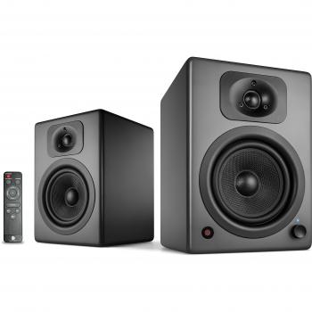 Altavoces de Estantería Wavemaster Two Neo 2.0 (60W) con Bluetooth, Color Gris Antracita