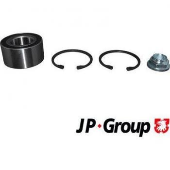 Juego de cojinete de rueda JP GROUP 4541300110 con rodamientos y componentes para la instalación, diseñado para garantizar un funcionamiento suave y duradero en vehículos