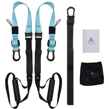 Entrenamiento en Suspensión Anoopsyche Entrenador de Suspensión de Fitness Pro Ejercicio para Fortalecimiento Resistencia y Tonificación Muscular Juego de Accesorios para Ejercicio Carga Hasta 500kg