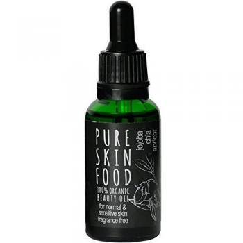 PURE SKIN FOOD Organic Fragrance-Free Beauty Oil for Sensitive Skin, 30 ml