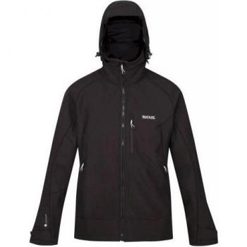 Regatta - Chaqueta Softshell Hewitts VII para Hombre, impermeable, transpirable, con capucha ajustable, múltiples bolsillos, forro polar interior, diseño ligero y cómodo