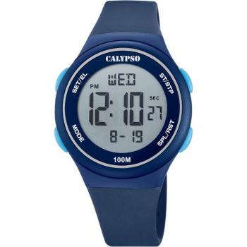 Reloj Calypso Para Niño K5804/2 Digital Crush Caucho Azul
