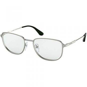 Prada Gafas de Vista METAL DETAIL PR 58XV MATTE SILVER 54/18/145 hombre