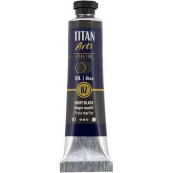 Pintura al óleo Titan 20ml negro marfil