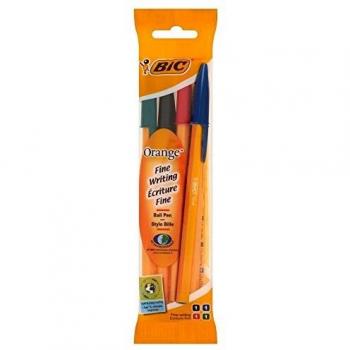 Bolígrafo Bic Orange Original blíster 4 colores