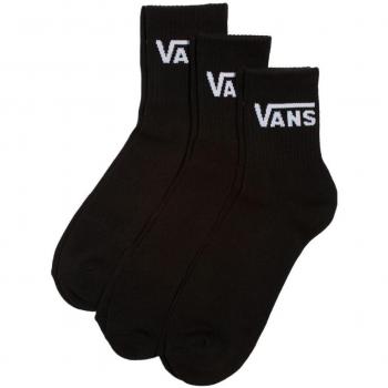 Calcetines Negros Vans Classic Media Caña Tres Pares