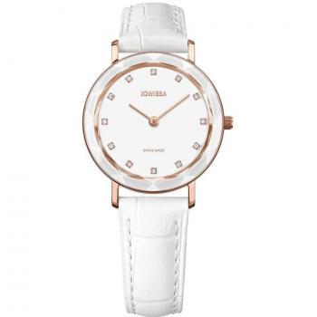 Reloj de Mujer Jowissa Aura J5.639.M, 30mm, Correa de Cuero, Resistencia al Agua 5ATM