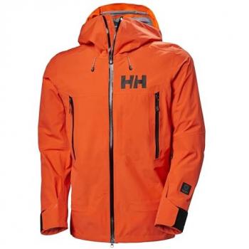 Helly Hansen Men's Sogn Shell 2.0 RECCO Ski Jacket - Cherry Tomato - XL