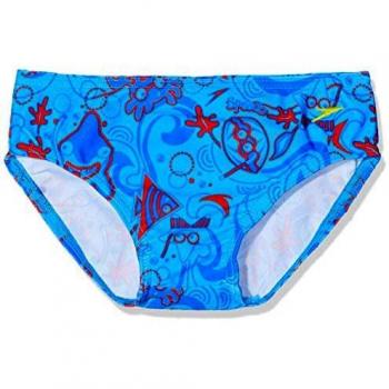 Speedo Seasquad Brief Im Bañador, Infant Male, Azul/Rojo, 5 Años