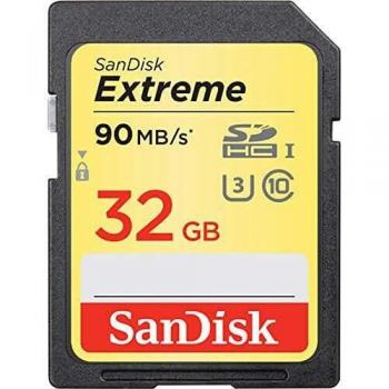 SanDisk Extreme Tarjeta DE Memoria SDHC UHS-I Clase 10 DE 32 GB
