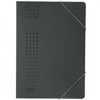 Carpeta Esquinera Chic A4 de Cartón Antracita 320 g/m²