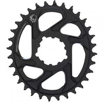 SRAM X-sync2 Eagle Plato, Adultos Unisex, Ovalado Negro, 32 Zähne