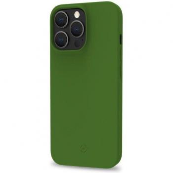 Funda protectora para iPhone 14 Pro en color verde con diseño de planetas