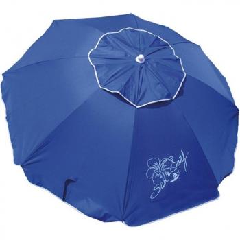 Sombrilla de Playa Calidad Premium con Ventilación y Protección Solar UPF50+ 220cm - Sun & Surf