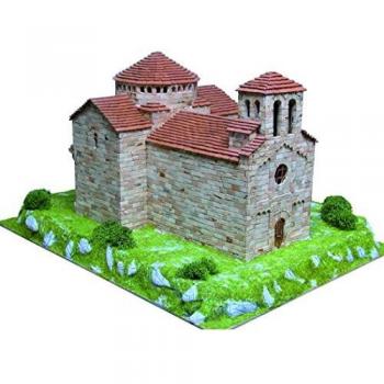 Outletdelocio Aedes 1101. Kit de construccion en Piedra Iglesia Sant Jaume de Frontanya. Base y Decoracion incluida