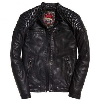 Superdry M50001br, Abrigo para Hombre, Negro