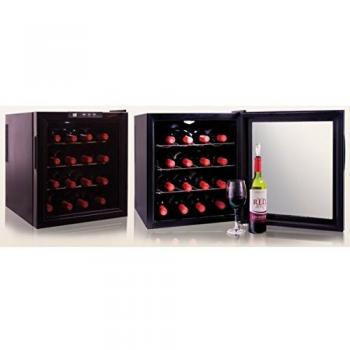 Cavanov Vinoteca Cv016, 16 Botellas, 52X43,5X47Cm, Control Temp 10/18ºc, Display Digital Electronico, Luz Fria Interior, Humedad Controlada, Sin Vibraciones.