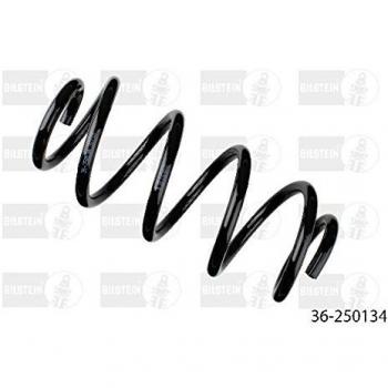 Muelle de suspensión BILSTEIN 36-250134 con características de alta resistencia, diseño optimizado para mejorar la estabilidad del vehículo, fabricado en acero de calidad superior, tratamiento anticorrosivo, compatible con diversas marcas y modelos de
