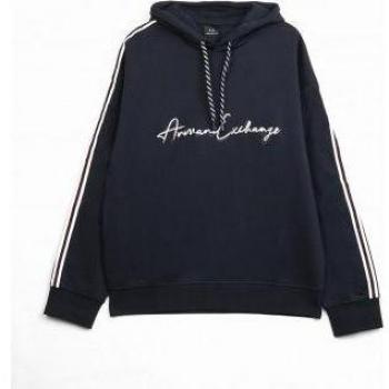 Emporio Armani Blue Stylish Model Hoodie for Men, Size S