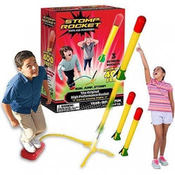 Stomp Rocket Marcador Permanente con Punta biselada, Rojo, Color