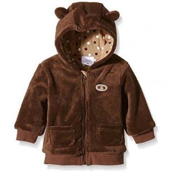 Twins Kuschelfleece mit Kapuze-Chaqueta Bebé niños    Braun