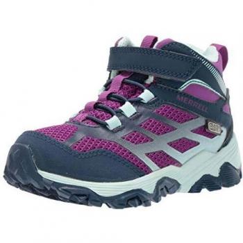 Merrell MOAB FST Mid A/C WTRPF, Botas de Senderismo Unisex Niños, Azul, 33 EU