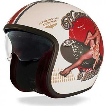 Premier APJETVINFIBP8M000L Casco Premier Retro Pin Up BM, 8, Multicolor
