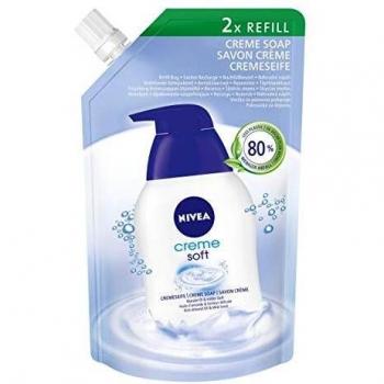 NIVEA Creme Soft Care Soap - Refill Pouch, 500 ml