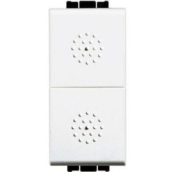 Pulsador Doble Bticino Livinglight Blanco 10A N4036 - Unipolar Saliscendi 1 Polo