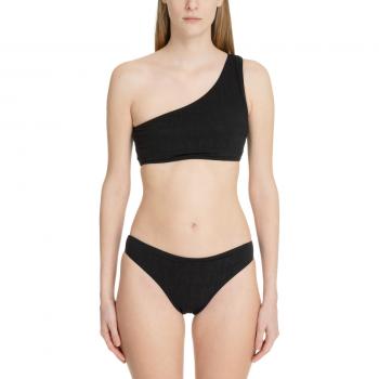 Balmain Women's Black Jacquard Bikini Size M