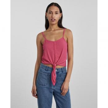 Camiseta de mujer de tirantes con nudo - Pieces