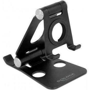 Soporte ajustable negro para Smartphone y Smartwatch DeLock