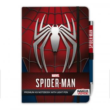 Cuaderno Premium A5 con Bolígrafo Proyector Marvel Spider-Man