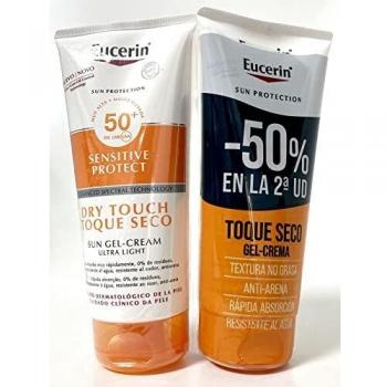 195298 Compatible con Eucerin Protector Solar Spf50+|Crema-Gel Toque seco| 200 ml. Pack 2Un.