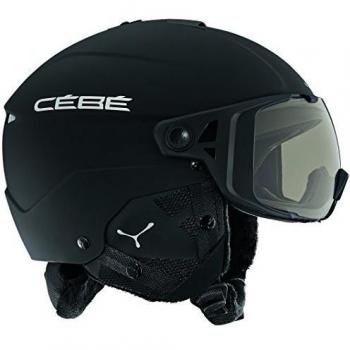 Cébé Element Visor Cascos de ski, Unisex Adulto, Matt Black Silver, 56-59 cm