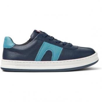 CAMPER Runner Sneakers for Girls - Blue, Smooth Leather, Size 25 and Size 8